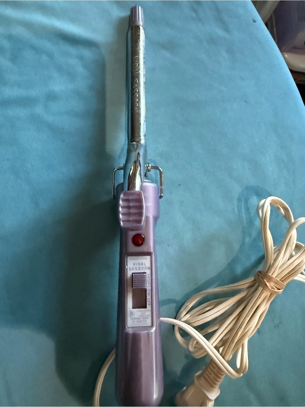 Vidal Sassoon Purple Mini Curling Wand – Compact Travel Hair Styler